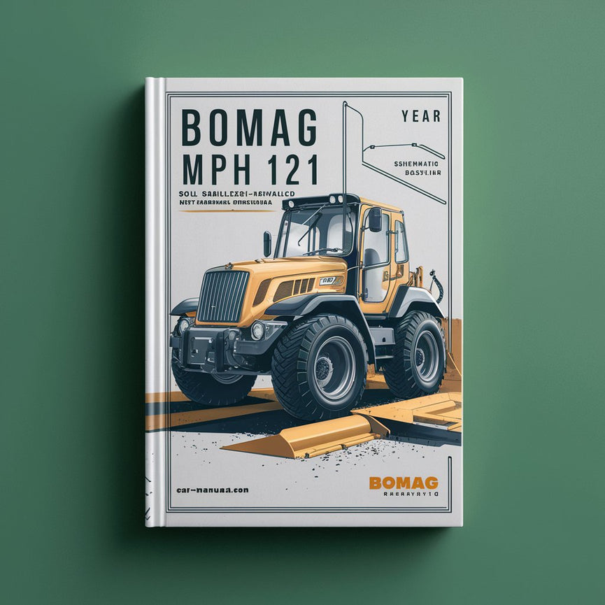 BOMAG MPH 121 Soil Stabilizer Asphalt Recycler Hydraulic Schematics and Circuit Diagrams Manual