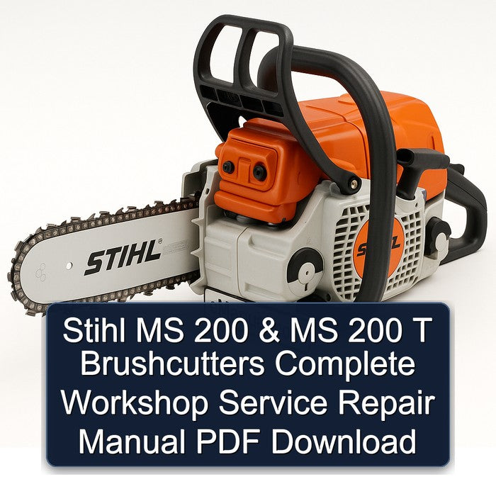 Stihl MS 200 T Brushcutters Service Repair Workshop Manual PDF
