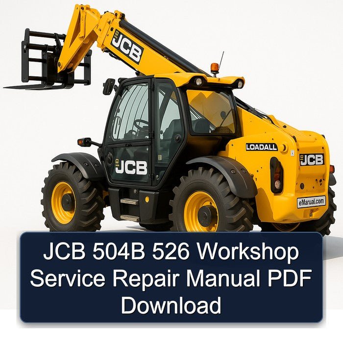 JCB 504B 526 Service Repair Workshop Manual PDF