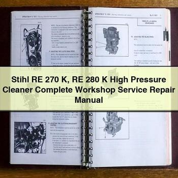 Stihl RE 270 K 280 High Pressure Cleaner Service Repair Workshop Manual PDF