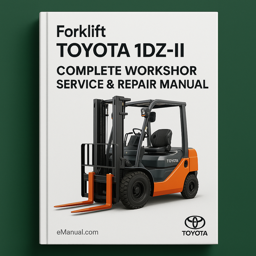 Toyota 1DZ-II Forklift Engine Complete Workshop Service Repair Manual