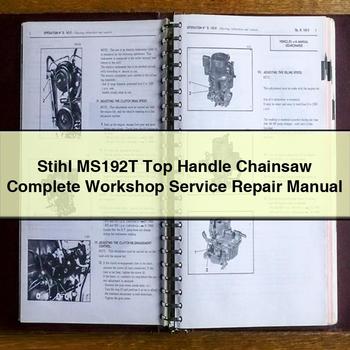 Stihl MS192T Top Handle Chainsaw Service Repair Workshop Manual PDF