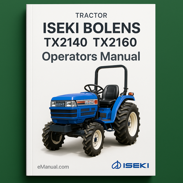 Iseki Bolens TX2140 TX2160 Operators Manual (sku 267)