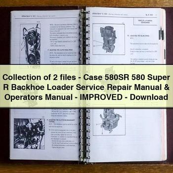 Case 580SR 580 Super R Backhoe Loader Operator's Manual PDF