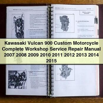 Kawasaki Vulcan 900 Custom Motorcycle Complete Workshop Service Repair Manual 2007 2008 2009 2010 2011 2012 2013 2014 2015