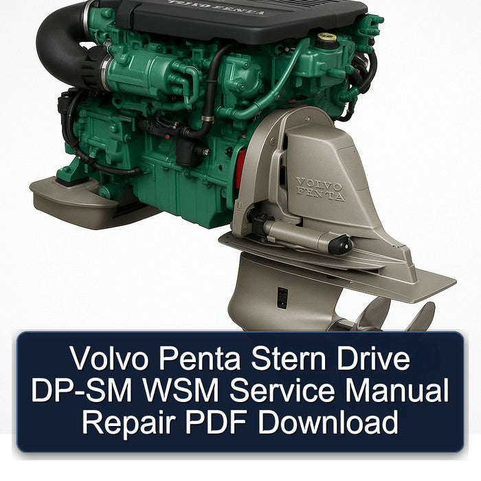 Volvo Penta Stern Drive DP-SM WSM Service Repair Workshop Manual PDF
