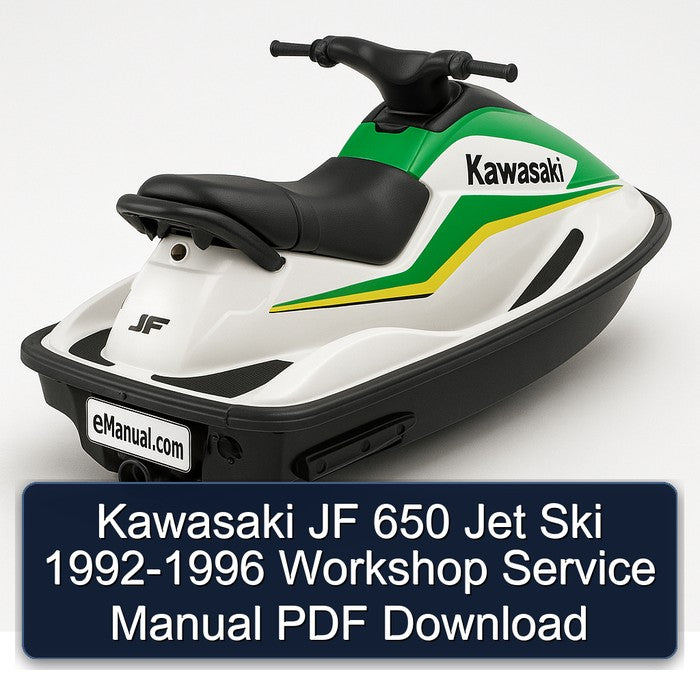 1992-1996 Kawasaki JF 650 Jet Ski Service Repair Workshop Manual PDF
