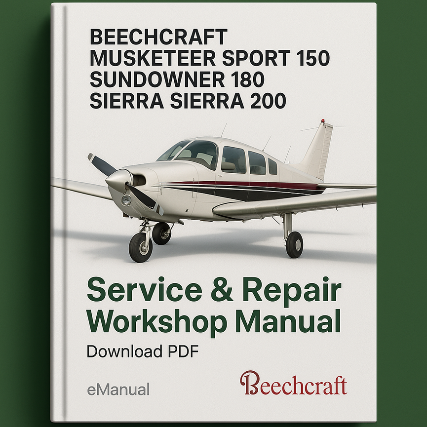 Beechcraft Musketeer Sport 150 Sundowner 180 Sierra Sierra 200 Service Repair Workshop Manual Download PDF