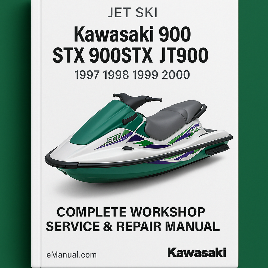 Kawasaki 900 STX 900STX JT900 Jet Ski Complete Workshop Service Repair Manual 1997 1998 1999 2000 PDF Download