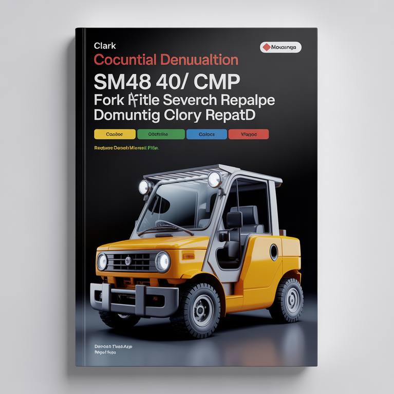 Clark SM648 CMP 40/45/50S Forklift Service Repair Manual Download PDF