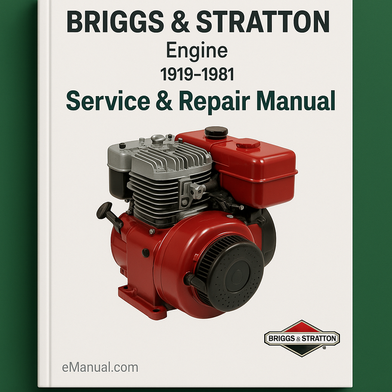 BRIGGS & STRATTON Engine 1919-1981 Service Repair Manual