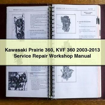 Kawasaki Prairie 360 KVF 360 2003-2013 Service Repair Workshop Manual
