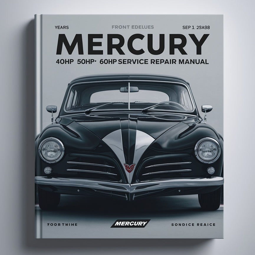 MERCURY 40HP 50HP 60HP EFI Service Repair Manual