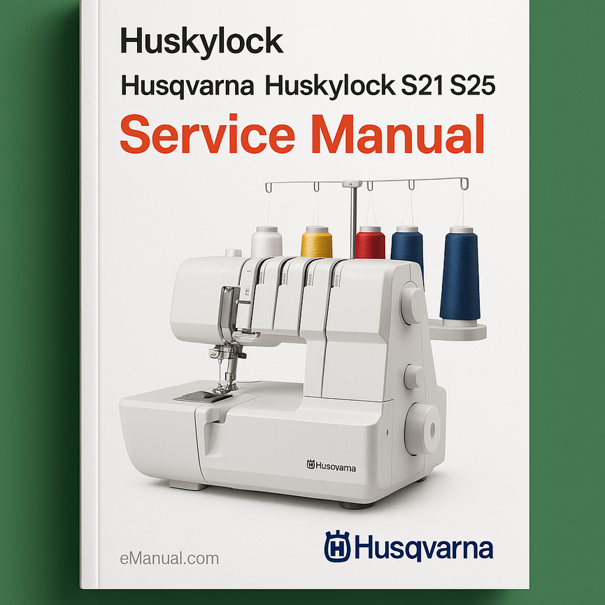 Husqvarna Huskylock S21 S25 Service Manual download PDF