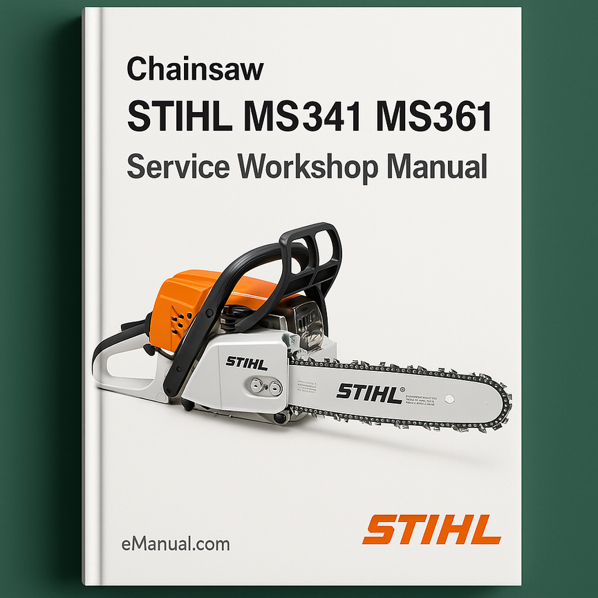 STIHL MS341 CHAINSAW MS361 MS 341 361 Service Workshop Manual Parts List
