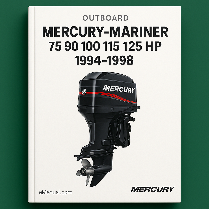 Mercury-Mariner 75 90 100 115 125 HP 1994-1998 Outboard Repair Manual