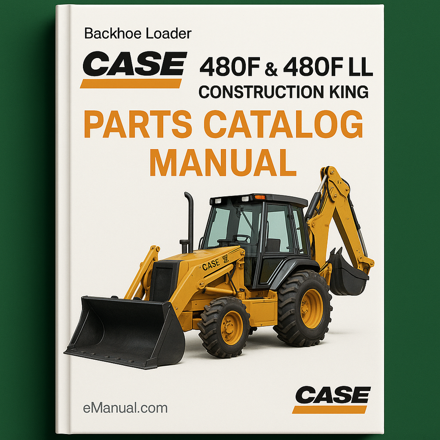 Case 480F & 480F LL Construction King Backhoe Loader Parts Catalog Manual - Improved - Download PDF
