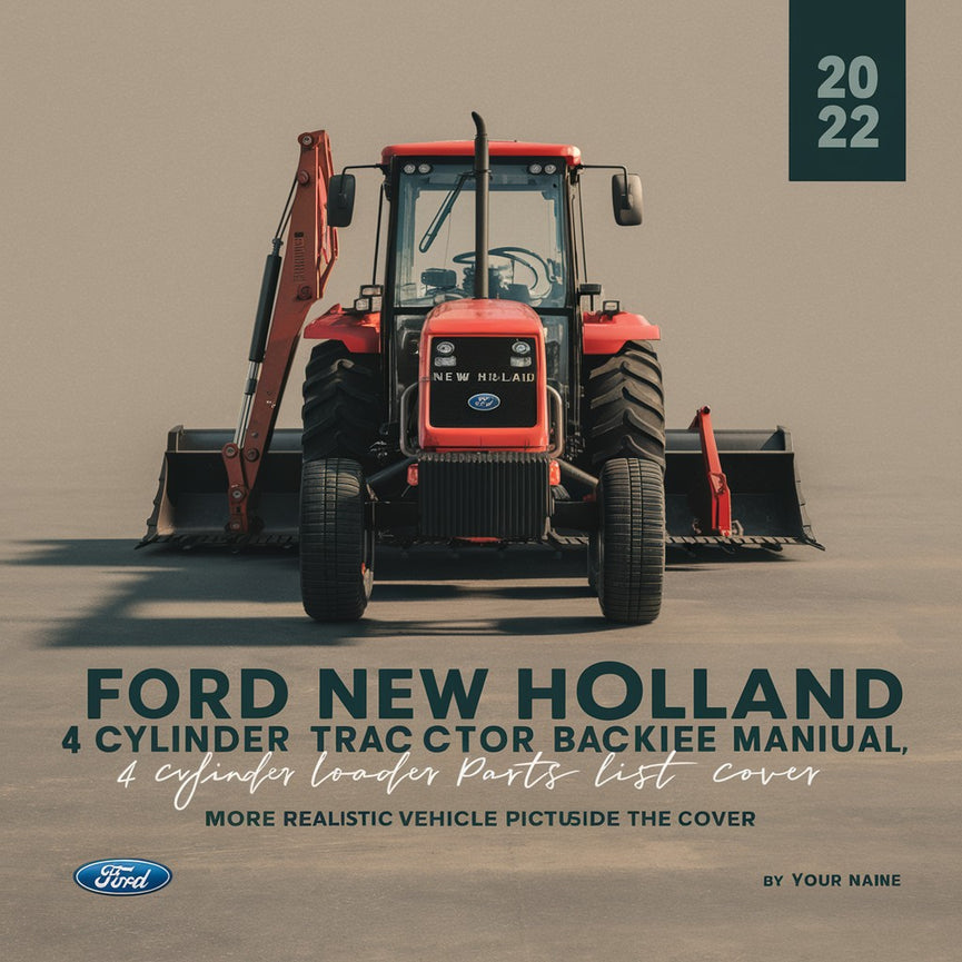 Ford New Holland 555D 4 CYLINDER Tractor Loader Backhoe Parts List Manual.