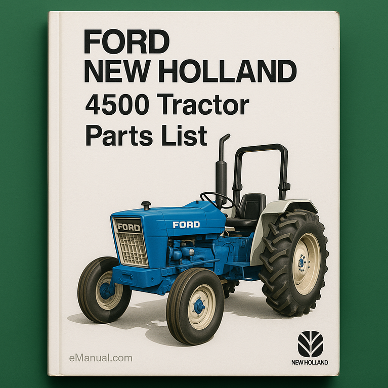 Ford New Holland 4500 Tractor Parts List Manual