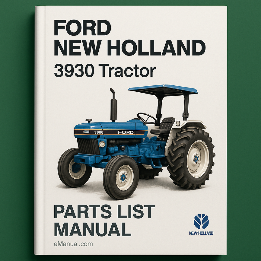 Ford New Holland 3930 Tractor Parts List Manual