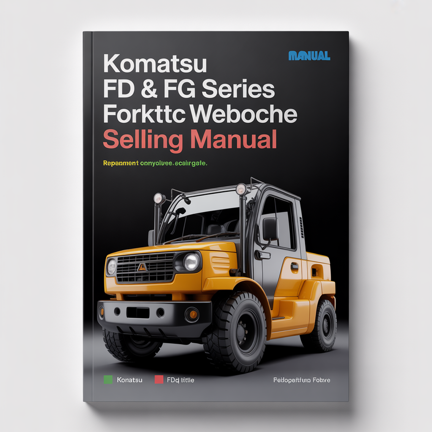 KOMATSU FD & FG Series FORKLIFT Workshop Service Manual
