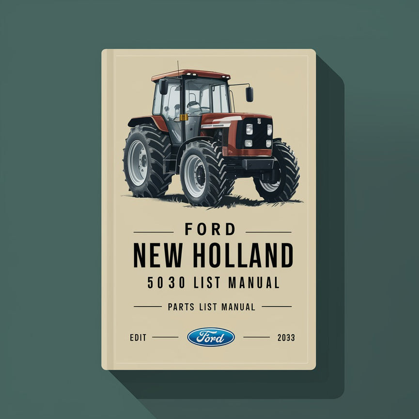 Ford New Holland 5030 Tractor Parts List Manual.