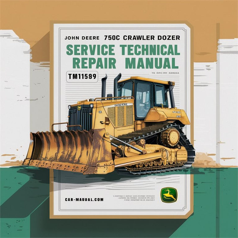 John Deere 750C 850C Crawler Dozer TM1589 Operators Operator's Manual PDF