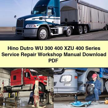 Manual de taller de reparación de servicio Hino Dutro WU 300 400 XZU 400 Series Descargar PDF