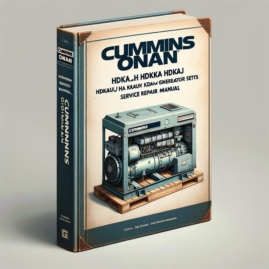 Cummins Onan HDKAH HDKAJ HDKAK HDKAT KDKAU HDKAV Generator Sets Service Repair Workshop Manual Download PDF