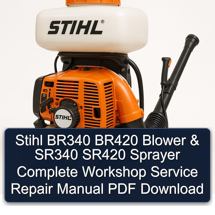 Stihl BR340 BR420 Blower SR340 SR420 Sprayer Service Repair Workshop Manual PDF
