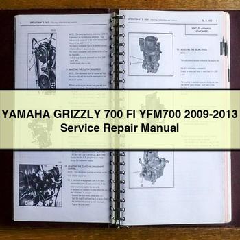 Yamaha GRIZZLY 700 FI YFM700 2009-2013 Service Repair Manual