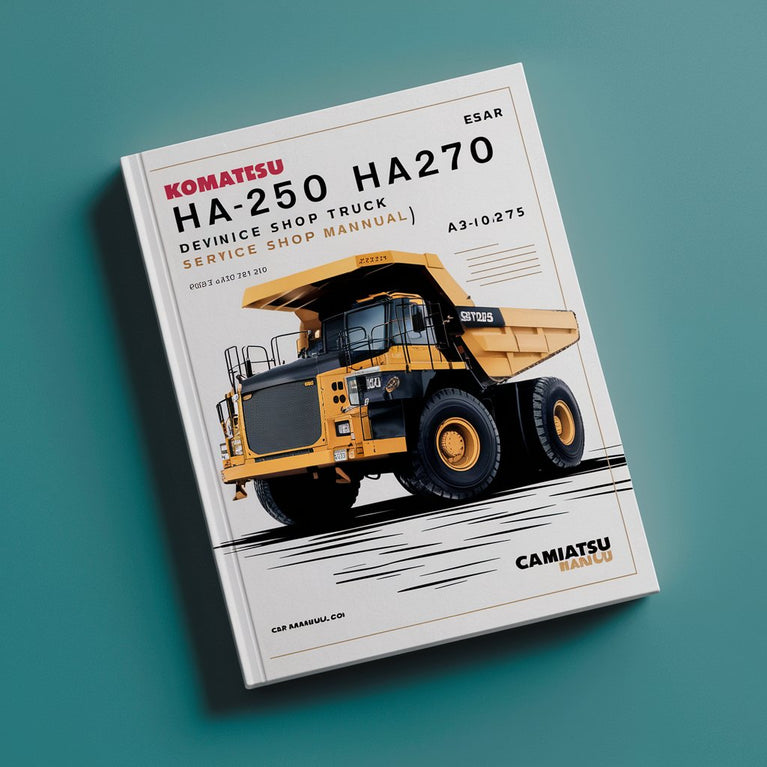 Komatsu HA250 HA270 Dump Truck Service Shop Manual(A30027 & UP) PDF Download