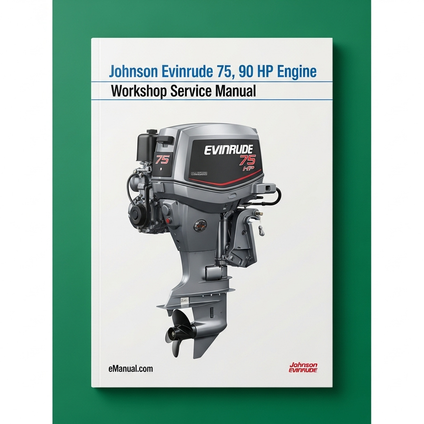 JOHNSON EVINRUDE E-TEC 75 90 HP Workshop Service Manual