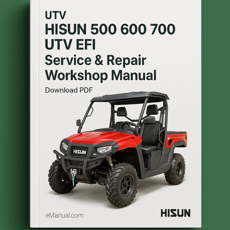 Hisun 500 600 700 UTV EFi Service Repair Workshop Manual Download PDF