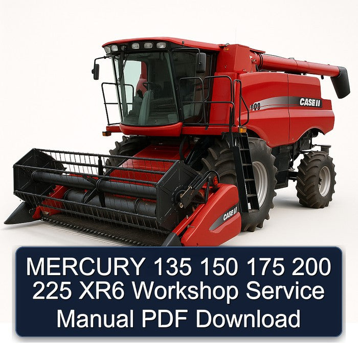 Mercury 135 150 175 200 225 XR6 Service Repair Workshop Manual PDF