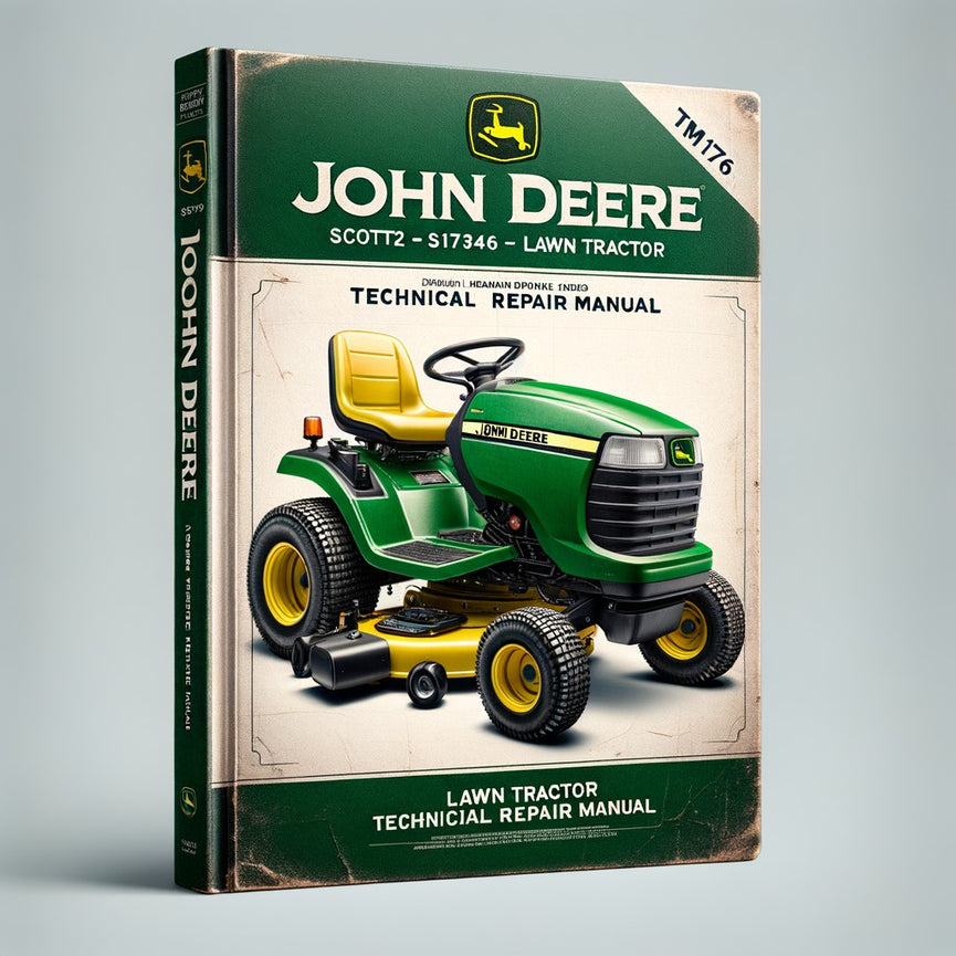 John Deere Scotts S1642 S1742 S2046 S2546 Manual de reparación técnica del tractor cortacésped TM1776 -