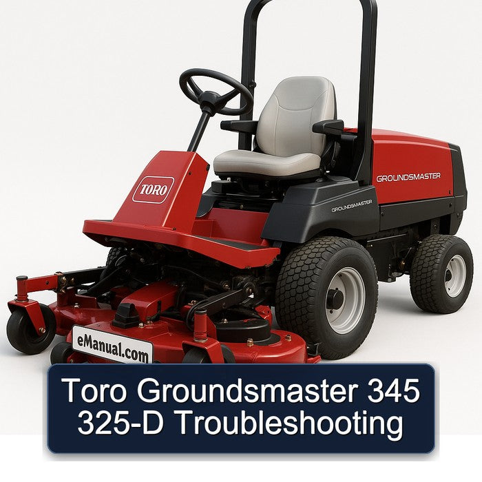 Toro Groundsmaster 345 325-D Service Repair Workshop Manual PDF