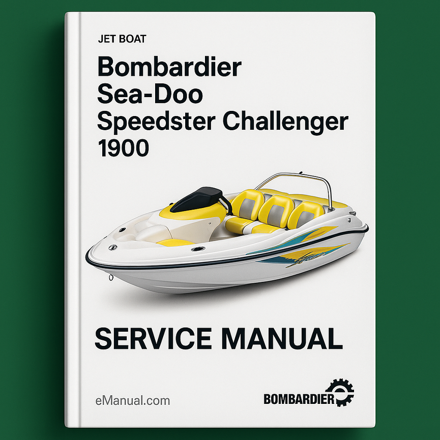 Bombardier Seadoo Speedster Challenger 1800 1997 Jet Boat Service Manual
