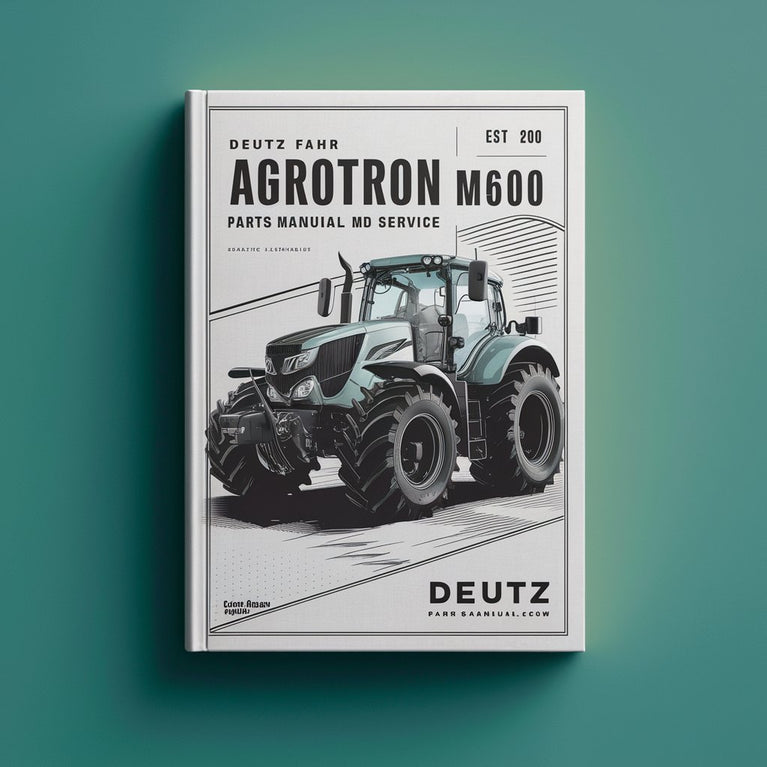 Deutz Fahr Agrotron M600 Parts Manual and Service Tractor