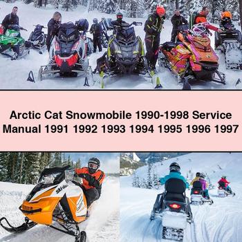 Arctic Cat Snowmobile 1990-1998 Service Manual 1991 1992 1993 1994 1995 1996 1997