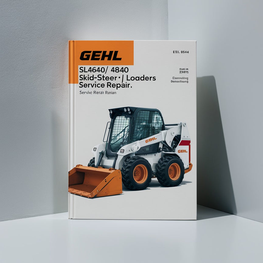 Manual de reparación de servicio de minicargadoras Gehl SL4640/4840 y SL5640/6640