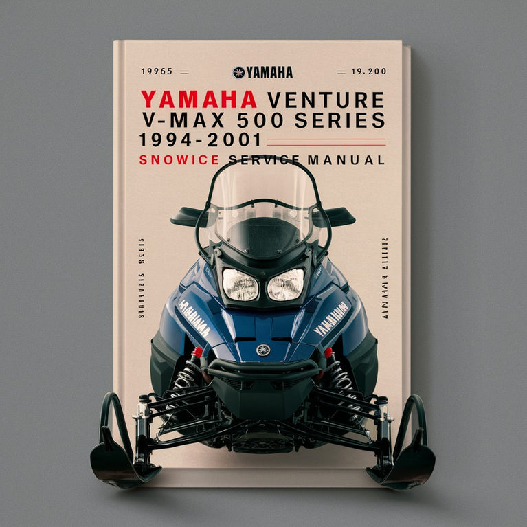 Genuine Yamaha Venture/Vmax 500 Series 1994-2001 Snowmobile Service Manual 1995 1996 1997 1998 1999 2000 PDF Download