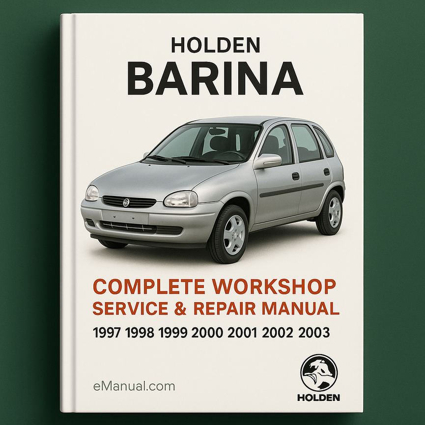 Holden Barina Komplettes Werkstatt-Reparaturhandbuch 1997 1998 1999 2000 2001 2002 2003