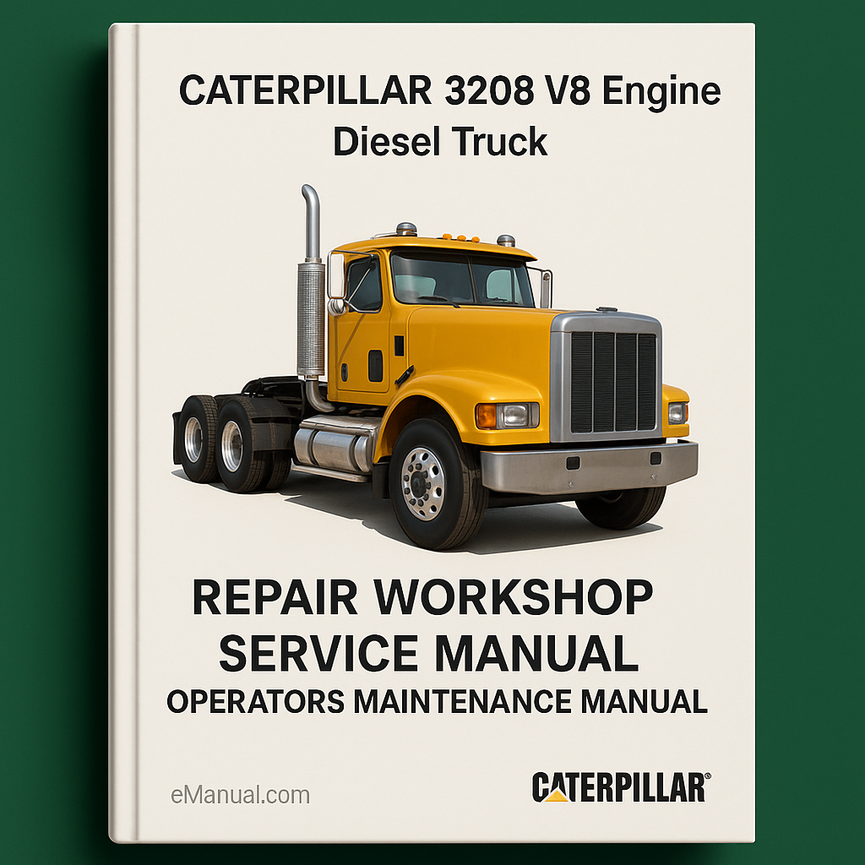 CATERPILLAR 3208 V8 Engine Diesel Truck Repair Workshop Service Manual Operators Maintenance Manual