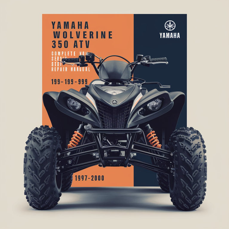 Yamaha Wolverine 350 4x4 ATV Complete Workshop Service Repair Manual 1995 1996 1997 1998 1999 2000 PDF Download