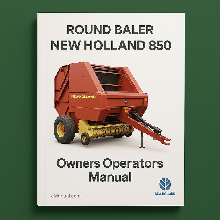 New Holland 850 Round Baler Owners Operators Manual