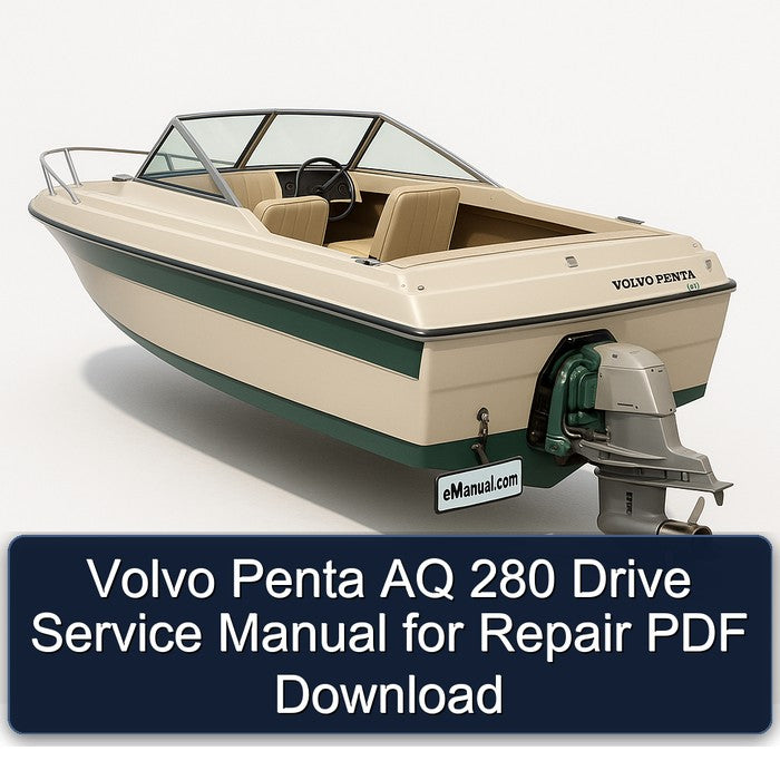 Volvo Penta AQ 280 Drive Service Repair Workshop Manual PDF