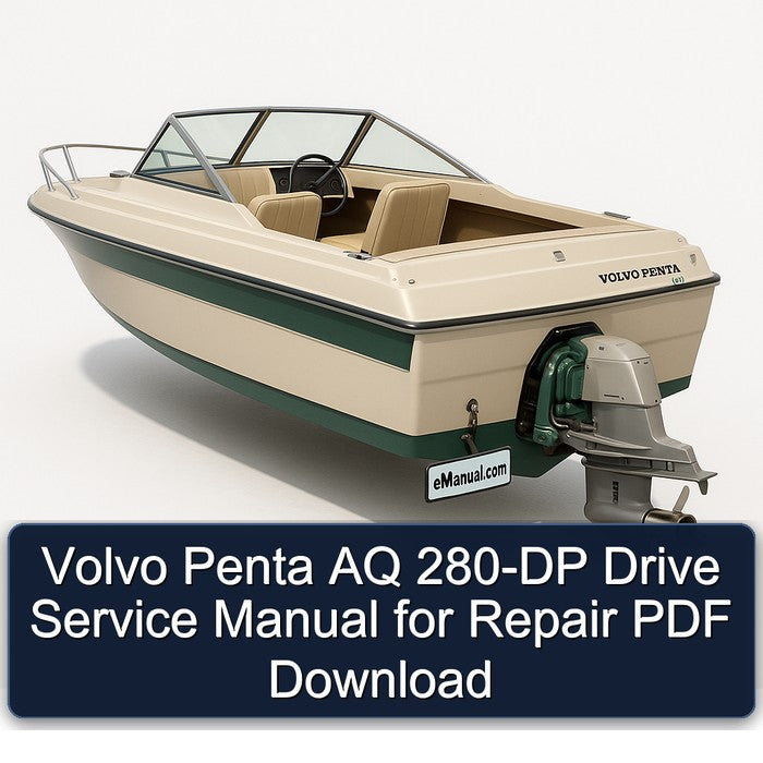 Volvo Penta AQ 280-DP Drive Service Repair Workshop Manual PDF