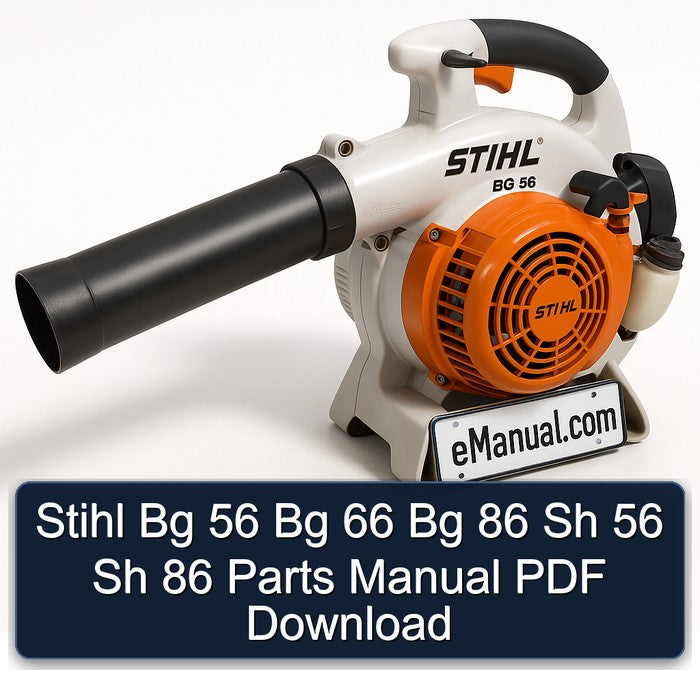 Stihl Bg 56 66 86 Sh Parts Catalog PDF