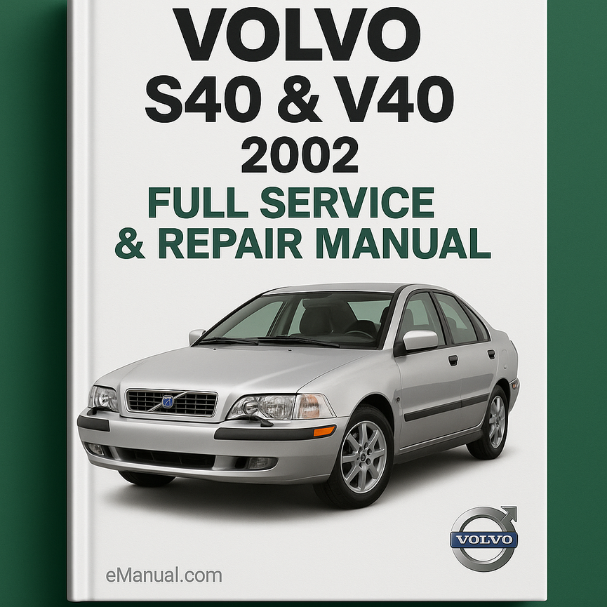Manual de reparación de servicio completo Volvo S40 y V40 2002 Descargar PDF